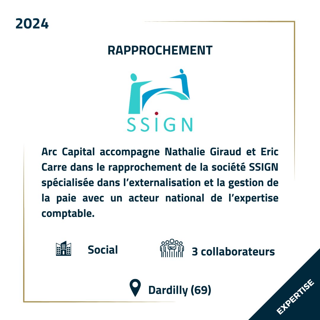 Cession SSIGN | Expertise Comptable - Arc Capital