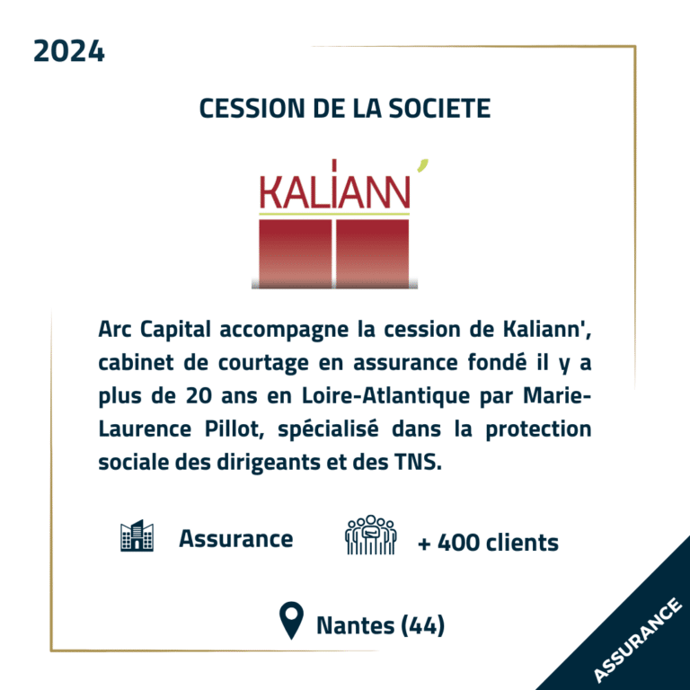 Référénces Arc Capital - Vignette Cession Kaliann'.