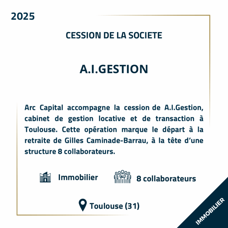 Cession A.I.GESTION - Arc Capital