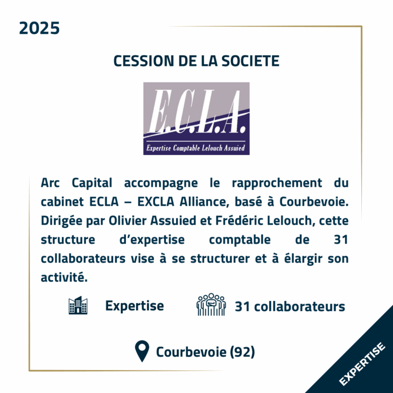 Cession ECLA – EXCLA Alliance - Arc Capital
